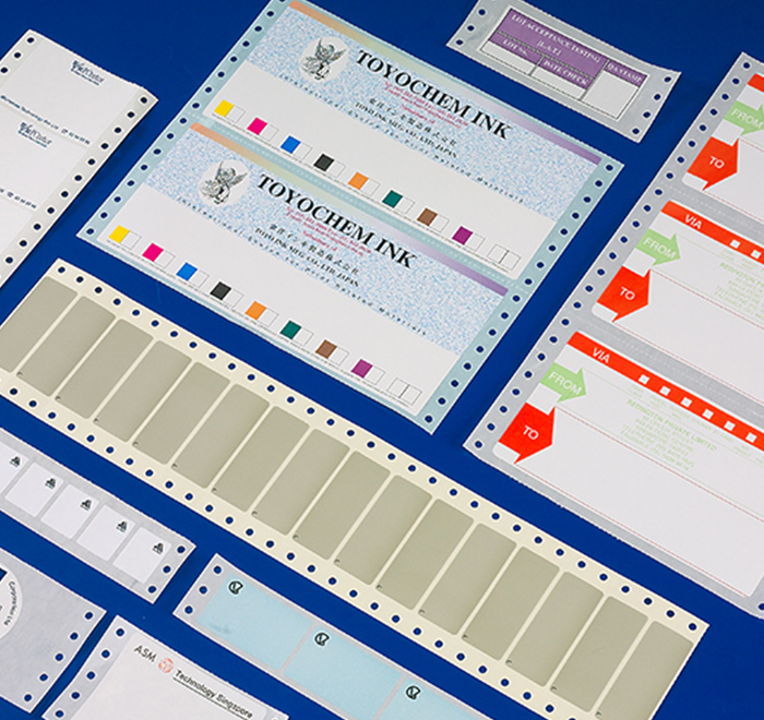Computer Punched Labels & Stickers Image