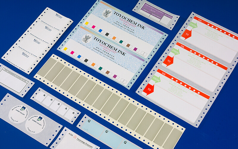 Computer Punched Labels & Stickers
