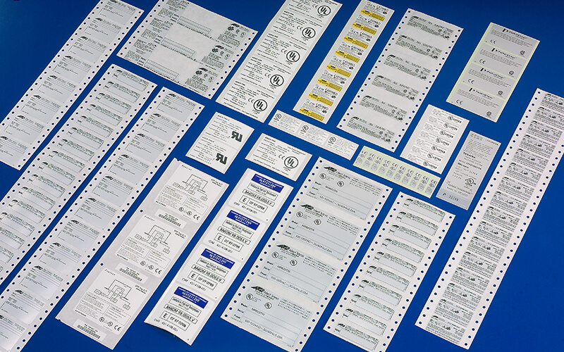 UL Recognised Labels & Stickers Image